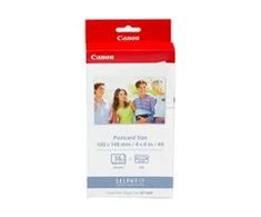 CANON KP-36IP fotopopierius 100x148mm 36 lapų + spalvotas rašalas, skirtas Selphy CP atviruko dydžio