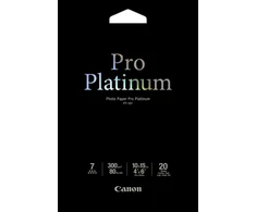 Fotopopierius "canon photo paper pro platinum", pt-101, fotopopierius, blizgus, 2768b013, baltas, 10x15cm, 4x6", 300g/m2, 20 vnt., rašalinis