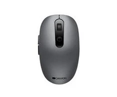CANYON MW-9, 2 in 1 Optinė belaidė pelė 6 mygtukai, DPI 800/1000/1200/1500, 2 mode(BT/ 2.4GHz), Baterija AA*1pcs, Pilkas, 65.4*112.25*32.3mm, 0.092kg