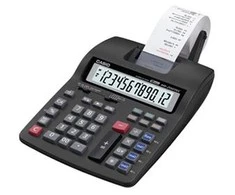 "Casio" HR 200RCE W EC spausdinimo stalinis skaičiuotuvas, juodas