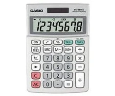 Casio MS-88ECO skaičiuotuvas Desktopas Skaičiuotuvo ekranas