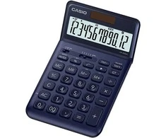 Stalinis skaičiuotuvas CASIO JW-200SC, tamsiai mėlyna sp.