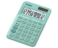 Stalinis skaičiuotuvas CASIO MS-20UC, 159x119x23 mm, mėtų žalia sp.
