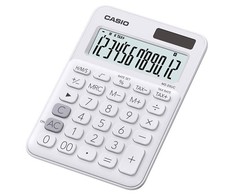 Stalinis skaičiuotuvas CASIO MS-20UC, 105x150x23 mm, balta sp.
