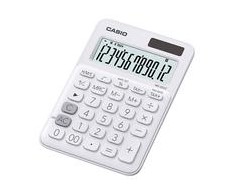 Stalinis skaičiuotuvas CASIO MS-20UC, 105x150x23 mm, balta sp.