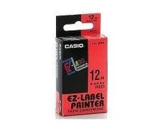 Casio XR-12RD1 etiketė spausdinimui Juoda, Raudona