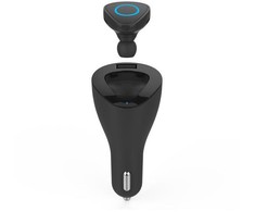 CELLY BLUETOOTH HEADSET + CAR CHARGER Juodas