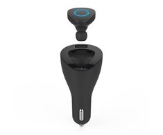 CELLY BLUETOOTH HEADSET + CAR CHARGER Juodas