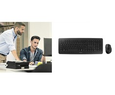 CHERRY DW 5100 klaviatūra Radijo dažnio belaidė Anglų (JAV) Juoda
