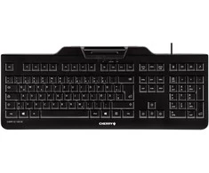 CHERRY KC 1000 SC klaviatūra USB QWERTZ Vokiečių Juoda