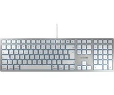 CHERRY KC 6000 SLIM Sidabrinis/CORDED Klaviatūra F/ MAC