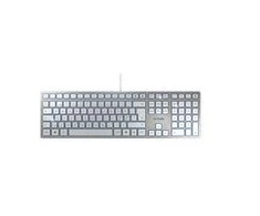 Klaviatūra CHERRY KC 6000 SLIM - PAN-NORDIC Sidabrinis Baltas