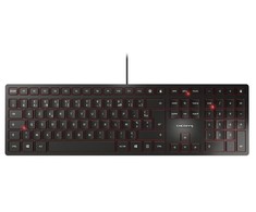 Klaviatūra CHERRY KC 6000 SLIM FR-išdėstymas, juodas