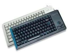 Klaviatūra CHERRY G84-4400 Compact ML jungikliai, integr. Trackball, US-išdėstymas, hellgrau