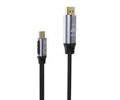 Kabelis USB Cian Technology USB-C - DisplayPort 2 m Juodas (ITCD-02TX)