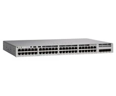 Šakotuvas CISCO Catalyst 9200L 48 prievadų PoE+ 4x10G uplink Switch Network Essentials