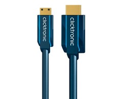 Clicktronic 70322 Mini-HDMI™ adapterio laidas su eternetu, 2m