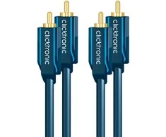 Clicktronic 70379, 2 RCA į 2 RCA, atsitiktinis stereo garso laidas, 2 m Clicktronic