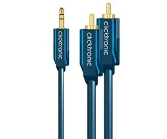 Clicktronic MP3 Adapterio kabelis 70469 3,5 mm kištukas (3 kontaktų, stereo), 2 RCA kištukai (garso kairėje / dešinėje), 5 m