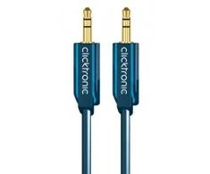 Kabelis Clicktronic Jack 3.5mm - Jack 3.5mm 5m tamsiai mėlyna (JAB-1339084)