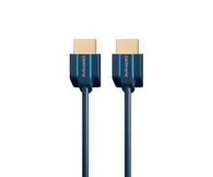 Clicktronic Ultra-Slim HDMI 2.0 didelės spartos kabelis su eterneto kabeliu, 3 m, must