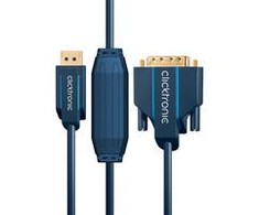 Kabelis Clicktronic DisplayPort - DVI-D 2m tamsiai mėlyna (JAB-1384194)