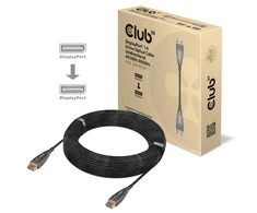 CLUB 3D DisplayPort 1.4 aktyvus optinis kabelis, vienkryptis 4K120Hz 8K60Hz M/M 20m