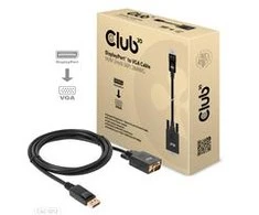 Kabelis Club 3D Club3D Kabelis DisplayPort > VGA St/St 2m mažmeninė prekyba