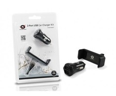 Įkroviklis Conceptronic 2x USB-A 2 A (CUSBCAR2AKIT)