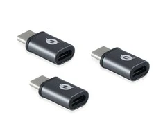 USB adapteris Conceptronic DonN05G USB-C - mikroUSB Pilka (DonN05G)