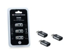 USB adapteris Conceptronic DonN05G USB-C - mikroUSB Pilka (DonN05G)