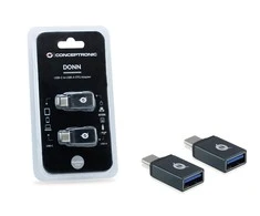Adapteris USB Conceptronic DONN03G USB-C - USB juoda (DONN03G)