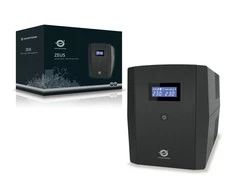 Conceptronic ZEUS 1200VA 720W UPS - IEC + schuko lizdas - Line-Interactive - 1200 VA - 720 W - 220 V - 240 V - 220 V