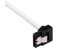 „Corsair Premium Sleeved SATA“ kampinis kabelis, baltas 30 cm – 2 vnt. pakuotėje