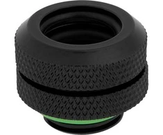 Corsair „Hydro X“ serijos XF kietos linijos jungtis, tiesi G1/4 colio iki 12 mm išorinio skersmens kieto vamzdžio – 4 vnt. pakuotėje, juodas