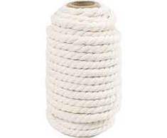 Diy Kit Rankdarbių rinkinys - Makramė virvė - Balta (977565)