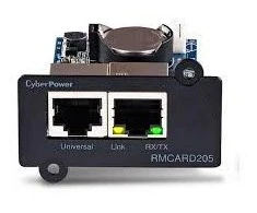 CYBERPOWER RMCARD205 tinklo plokštė, skirta SNMP SLOT, suderinamai su OR ir PR serijos dviejų jungčių tinklu ir aplinkos jutikliu