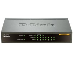 Šakotuvas D-LINK 8 prievadų Layer2 PoE greitasis eterneto jungiklis