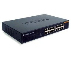 Šakotuvas D-Link DLINK 16xRJ45 10/100 nevaldomas 16 prievadų jungiklis 2 MB 100 MB, galima integruoti