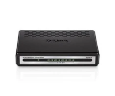 Šakotuvas D-Link GO-SW-8G tinklo komutatorius Ne-valdomas Juoda