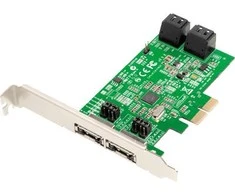 Kontrolierius Dawicontrol PCIE 2, 0 x 2 - 4 x SATA 3 + 2x ESATA (DC-624E)