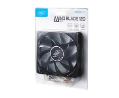 deepcool "Wind Blade 120" pusiau skaidrus ventiliatorius su mėlynu LED apšvietimu