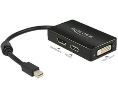 Delock Adapteris mini Displayport 1.1 male > Displayport / HDMI / DVI