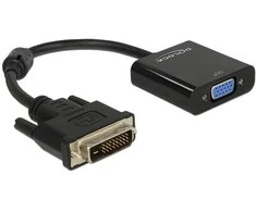 Delock adapterio kabelis DVI 24+1 vyriškas > VGA moteriškas
