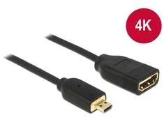 DeLOCK mikro HDMI – HDMI St-Bu 20cm 4K