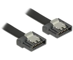 Delock SATA - SATA, 0,3m, Juoda (83840)