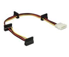 Delock maitinimo laidas DELOCK Stromkabel Molex 4Pin -> 4x SATA 15 Pin St/Bu 0,40m