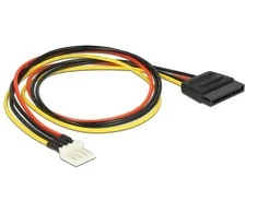 Delock Kabelis Power SATA 15 Pin Stecker >Floppy 4 Pin Stecker