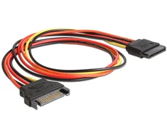 DELOCK prailginimo laido maitinimo SATA 15 kontaktų kištukas > SATA 15 Pin moteriškas 50cm