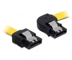 DELOCK Cable SATA 6Gb/s 50cm dešinysis/tiesus metalinis
